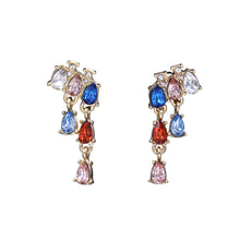 Load image into Gallery viewer, MINI CHANDELIER MULTI COLOR EARRINGS 1&#39; INCH  (#216)