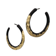 Load image into Gallery viewer, ANTIQUE STYLE HOOP EARRINGS ALLOY METAL 1.5&#39; INCH  (#231)