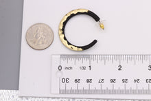 Load image into Gallery viewer, ANTIQUE STYLE HOOP EARRINGS ALLOY METAL 1.5&#39; INCH  (#231)