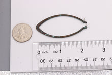 Load image into Gallery viewer, ANTIQUE METAL OVAL HOOP EARRING 2.5&#39; INCH (233)