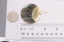 Load image into Gallery viewer, ROUND GALAXY CRICLE GOLD TONE EARRINGS ALLOY METAL 1.5&#39; INCH  (#235)