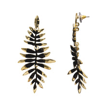 Load image into Gallery viewer, UNIQUE DANGLING METALS TWO TONE EARRING 3&#39; INCH (237)