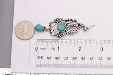 Load image into Gallery viewer, Turquoise Color Dangling Antique style Earrings 2.5&#39; Inch (#244)