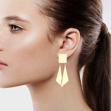 Load image into Gallery viewer, INSTYLE DANGLING LONG EARRING GOLD TONE  3&#39; INCH  (#249)