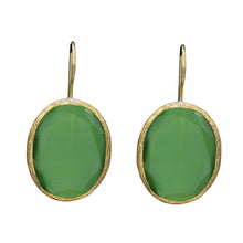 Load image into Gallery viewer, Green Candy Style dangling drop glass Earrings (#12)