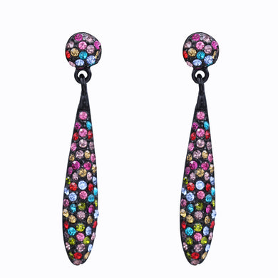 MULTI COLOR EARRINGS - BRIGHT COLOR STONES (#100)