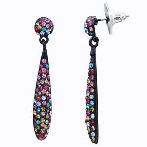 MULTI COLOR EARRINGS - BRIGHT COLOR STONES (#100)