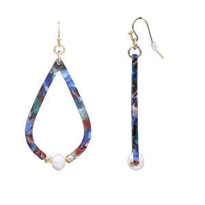 DANGLING EARRINGS CHANDELIER LONG EARRING BRILLIANT MULTI COLOR (#102)