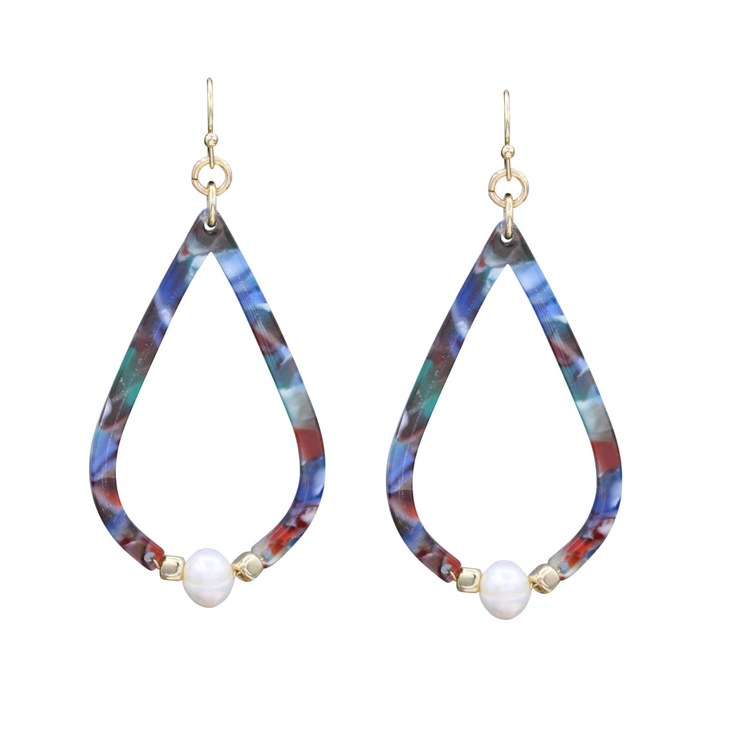 DANGLING EARRINGS CHANDELIER LONG EARRING BRILLIANT MULTI COLOR (#102)