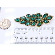 Load image into Gallery viewer, CHANDELIER EARRING BRILLIANT GREEN COLOR 3&#39; INCH LONG (#105)