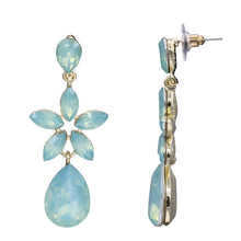 Load image into Gallery viewer, Dangling Light Blue-ish Color Earrings Chandelier 2&#39; Inch (#107)