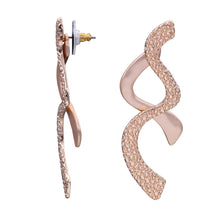 Load image into Gallery viewer, TWIST STYLE EARRINGS WRIGGLE FASHION TRENDY ALLY METAL (#122)