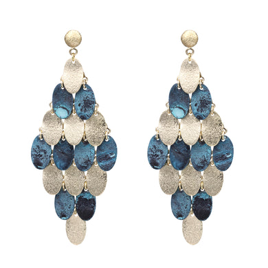 ANTIQUE DANGLING CHANDELIER EARRINGS BRILLIANT ANTIQUE STYLE (130)