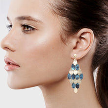 Load image into Gallery viewer, ANTIQUE DANGLING CHANDELIER EARRINGS BRILLIANT ANTIQUE STYLE (130)