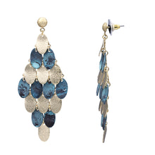 Load image into Gallery viewer, ANTIQUE DANGLING CHANDELIER EARRINGS BRILLIANT ANTIQUE STYLE (130)