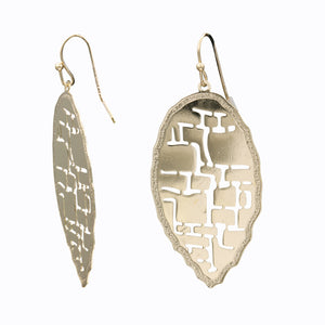 GOLD TONE EARRINGS FASHION ALLOY METAL (#165)