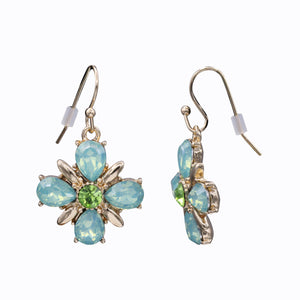 CLASSIC LOW DANGLING BLUE GREEN EARRINGS (#170)