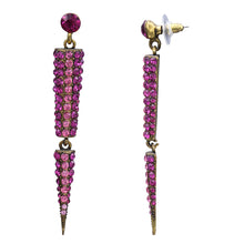 Load image into Gallery viewer, SPIKE DANGLING EARRINGS RED FASHION CHANDELIER EARRING TRENDY (#77)