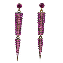 Load image into Gallery viewer, SPIKE DANGLING EARRINGS RED FASHION CHANDELIER EARRING TRENDY (#77)