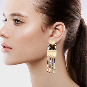 DANGLING EARRINGS CHANDELIER TRENDY ELEGANT FASHION EARRINGS (#79)