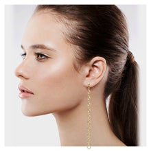 Load image into Gallery viewer, LONG CHAIN CHANDELIER EARRINGS 5&#39; INCH DANGLING CHAIN FASHION EARRINGS (#80)