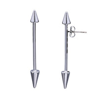 Load image into Gallery viewer, ARROW BAR EARRINGS BAR TRENDY ARROW BAR EARRINGS FASHION METAL 1.5 INCH (#82)