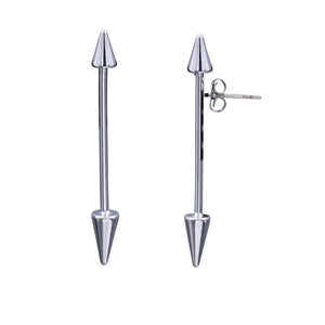 ARROW BAR EARRINGS BAR TRENDY ARROW BAR EARRINGS FASHION METAL 1.5 INCH (#82)