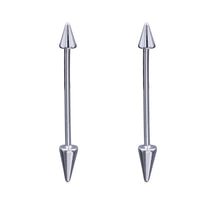 Load image into Gallery viewer, ARROW BAR EARRINGS BAR TRENDY ARROW BAR EARRINGS FASHION METAL 1.5 INCH (#82)