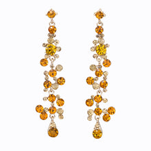 Load image into Gallery viewer, Long Dangling Yellow Earrings Chandelier Approx 3.5&#39; Inch (#26)