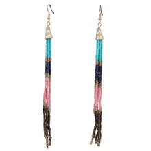 Load image into Gallery viewer, Very Long Earrings Approx 5.5&#39; Inch long Dangling Fashion Tassel Style (#31)