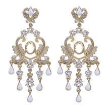 Load image into Gallery viewer, White Chandelier Earrings White Dangling Earring  (#41)