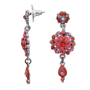 Red Chandelier Earrings Red Dangling Earring  (#42)