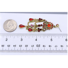 Load image into Gallery viewer, Red Chandelier Earrings Red Dangling Earring  (#47)