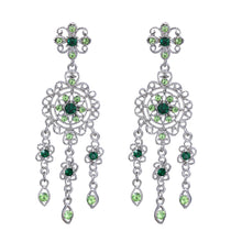 Load image into Gallery viewer, Green Chandelier Earrings Green Dangling Earring  (#49)